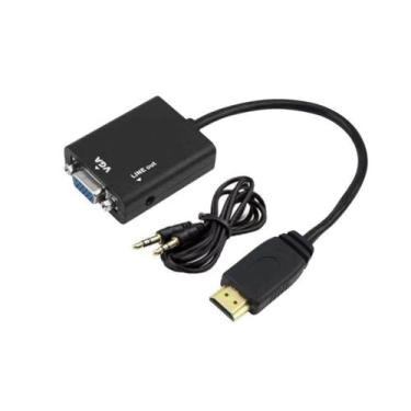 Imagem de Cabo Adaptador Conversor Audio  Vídeo Hdmi Para Vga + USB e P2 - Tomat