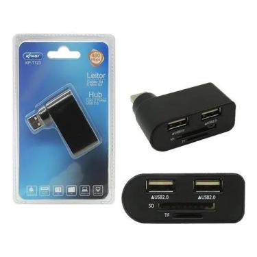 Imagem de Leitor De Cartão Sd Mini Sd Tf Hub Porta Usb 2.0 Pc Notebook - Knup