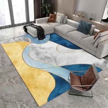 Imagem de Tapete para sala de estar, decoração de quartos, tapetes geométricos, tapete de cabeceira para quarto, sofá para casa, mesa de chá, tapete lateral, flanela 9.200 x 300 cm 78,7 x 118 pol.