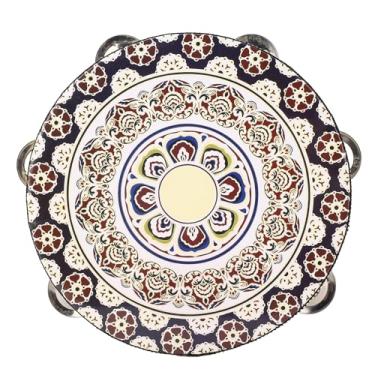 Imagem de Pandeiro de Madeira Portátil, Sino de Tambor de 8 Polegadas, Jingles de Metal de Bétula, Instrumento Musical de Percussão Educacional para Festa KTV, Jogos para Crianças e