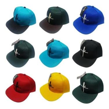 Imagem de Kit 04 Boné Fé Aba Reta Regulador Snapback Moda Neymar Masculino Femin