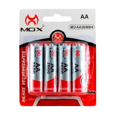Imagem de Pilha Recarregável AA Mox 2600 mah Original Alta Capacidade