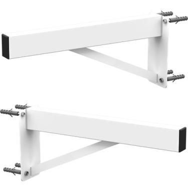 Imagem de Kit 02 Suportes para Pia Cozinha Granito Parafusar Grapa Bancada Mármo