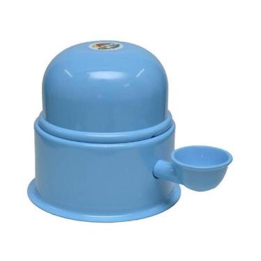 Imagem de Bebedouro Vida Mansa Alumínio para Cães e Gatos Azul Bebê - 1,4L