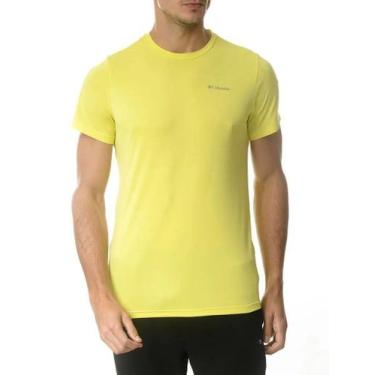 Imagem de Camiseta Masculina Columbia Neblina, GG, Amarelo limão