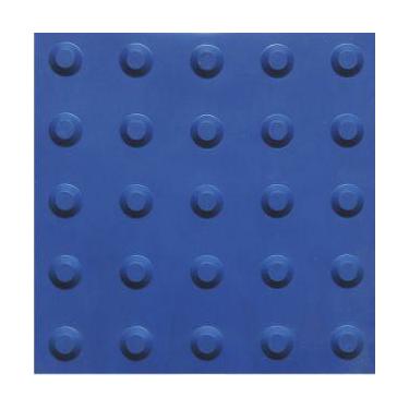 Imagem de piso tátil em pvc 25cm x 25cm 16pçs ou 1m² alerta azul