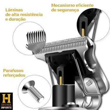 Imagem de Maquina Acabamento Cabelo Barbeiro Profissional Vintage DRAGÃO BIVOLT 
