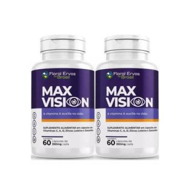 Imagem de KIT C/2 Un. Max Vision 60 Caps + Vit A C E e Zinco Floral Ervas - Flor