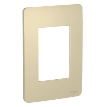 Imagem de Placa Orion 4x2 03 Modulos Horizon Gold - SCHNEIDER, Dourado