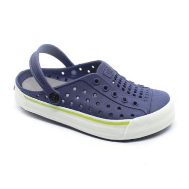 Imagem de Sandália Babuche Plugt Joy Adulto Revirão Marinho Calce Facil Super Le