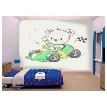 Imagem de Papel De Parede Infantil Ursinho Quarto Bebê  Azs113 - Você Decora