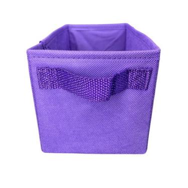 Imagem de Caixa colorida 14x14x28 com alça - Violeta - Organibox
