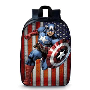 Imagem de Mochila Escolar Pequena Bolsa Pré Escolar Infantil Super Heróis Novida