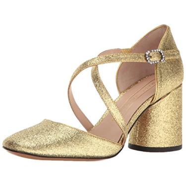 Imagem de Marc Jacobs Sapato social feminino Haven Criss Cross, Dourado, 39.5 EU/9.5 M US