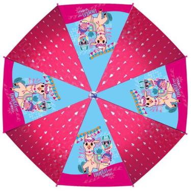 Imagem de Sombrinha Lhama Guarda-Chuva Infantil Meninas Escolar - Semax, Pink