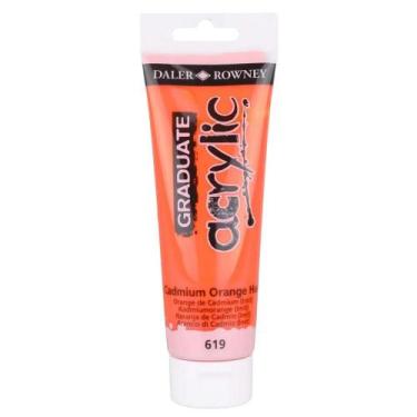 Imagem de Tinta Acrílica Graduate 120ml Laranja Cad. 619 Daler Rowney, CADMIUM O