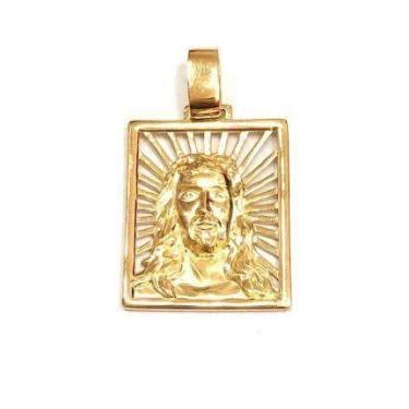 Imagem de Pingente em Ouro 18 K Face de Cristo . - Elegancy Joias