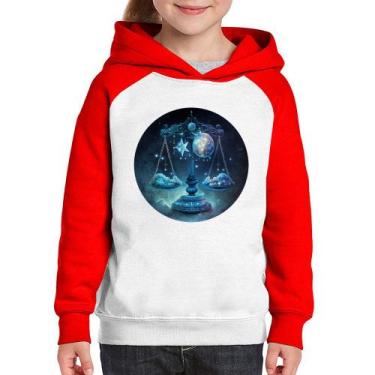 Imagem de Moletom Infantil Libra Sígno - Foca na Moda, Branco, Vermelho, 2