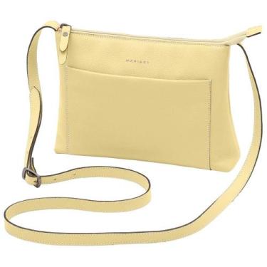 Imagem de Bolsa de Couro Mariart Orquídea, Manteiga
