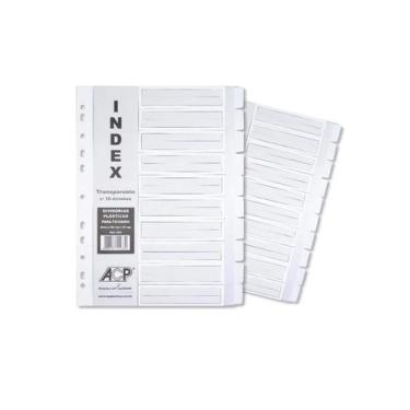 Imagem de Divisória Oficio Plástica Incolor 10 Projeções Acp 655