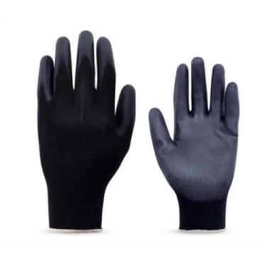 Imagem de Luva Multitato Segurança Emborrachada Preta Pu - LUVA MECANICO