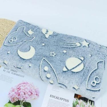 Imagem de Manta Cobertor Infantil Brilha no Escuro 170 X 180CM - Attus, FOGUETE