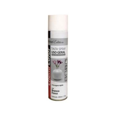 Imagem de Tinta Spray Uso Geral 400ML/250GR Branco Fosco - CHEMICOLOR
