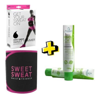 Imagem de Cinta Abdominal Modeladora Sweet Sweat Efeito Sauna+ Creme Redutor