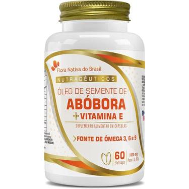 Imagem de Óleo de Semente de Abóbora e Vitamina E 60 Caps de 1000mg - Flora Nati