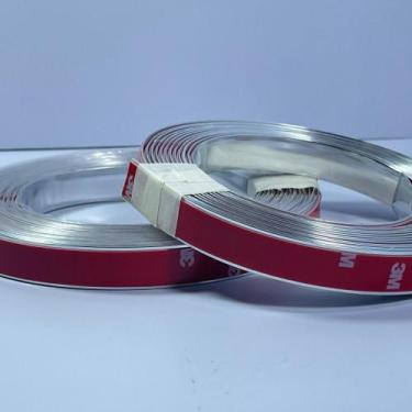 Imagem de Fita Plástica Metalizada De Pvc 15mm C Autocolante 5mts - Full home , 