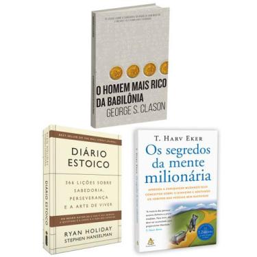 Imagem de Kit 3livros, Diário Estoico + O Homem Mais Rico da Babilônia + Os Segr