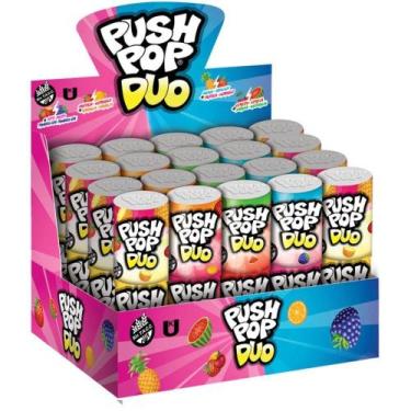 Imagem de Doce PUSH POP Duo Display com 20 Unidades - Bazooka CANDY
