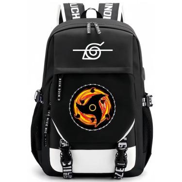 Imagem de Mochila Huoying Naruto Flame Logo de grande capacidade