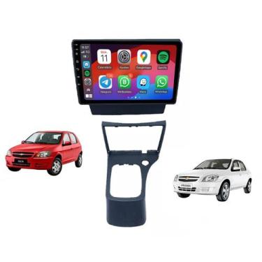 Imagem de Kit Multimídia Celta Prisma 2006 / 2015 Android 9 Pol 2/32Gb Carplay -