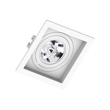 Imagem de Kit 3 Spot Embutir Quadrado Recuado AR70 Branco - Save Energy