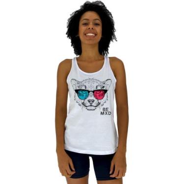 Imagem de Regata Feminina Recorte Nadador MXD Conceito Cheetah With 3D Glasses, 