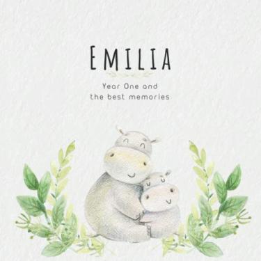 Imagem de Emilia Year One and the best Memories: Baby Book I Babyshower or Babyparty Gift I Keepsake I Memory Journal with prompts I Pregnancy Gift I Newborn Notebook I For the parents of Emilia