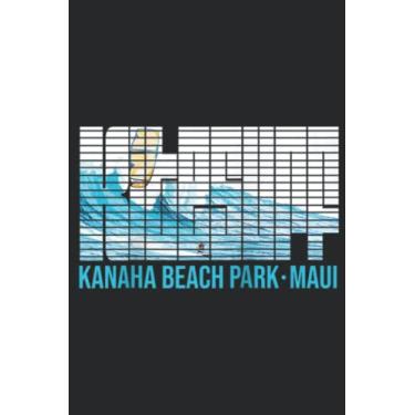 Imagem de KITESURFING Maui Kanaha Beach Park Kiteboarding Raglan Baseball Art: Lined Journal Notebook To Do Schedule, Medium 6x9 Inches, 100 Pages, Printed Cover