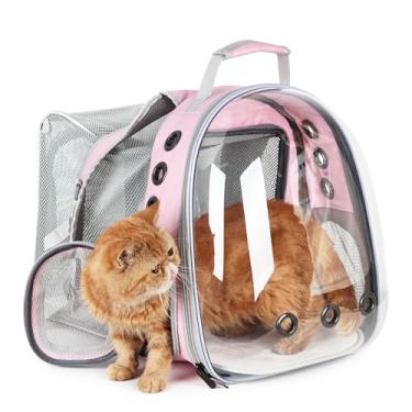 Imagem de LOLLIMEOW Mochila Transportadora Para Animais De Estimação, Mochila Bolha, Gatos E Cachorrinhos, Aprovada Pela Companhia Aérea, Projetada Para Viagens, Caminhadas, Caminhadas E Uso Ao Ar Livre (Quadra
