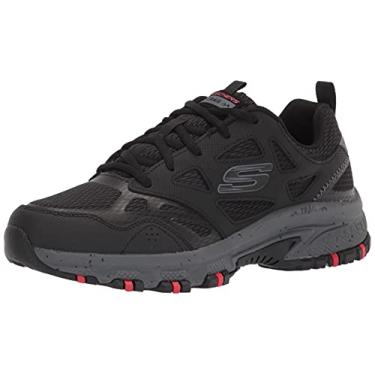 Imagem de Skechers Hillcrest Tênis masculino impermeável para caminhada, Preto/Carvão, 9.5 Wide