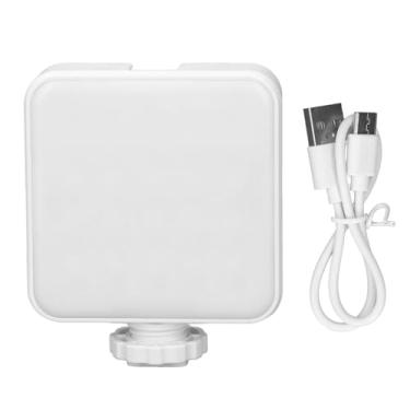 Imagem de Luzes de Vídeo RGB, Luz de Câmera LED Iluminação Fotográfica Portátil Em Cores Com 3 Sapata Fria e Orifício de Parafuso de 1/4 pol., Painel Regulável CRI 95+ 3000-6500K