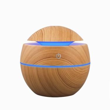 Imagem de Mini Umidificador Bolinha e Difusor de Aroma para Ambientes Led 130ml
