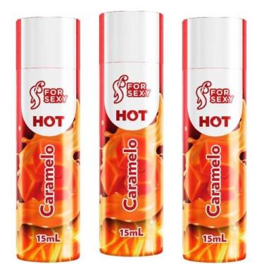 Imagem de KIT 03 Géis De Massagem Comestível Sabor Caramelo For Sexy