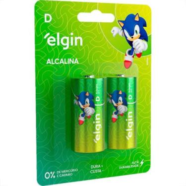Imagem de Pilha Elgin Alcalina D Grande Com 2 Pecas - 82157