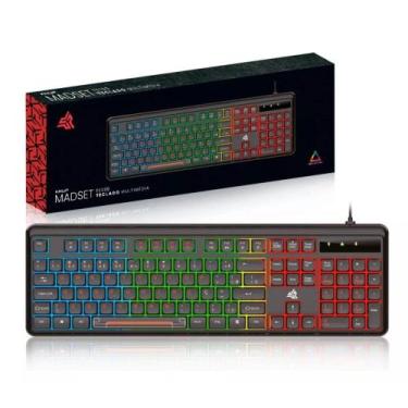 Imagem de Teclado Gamer Silencioso Led Rgb Usb Pc Notebook Video Game - Knup