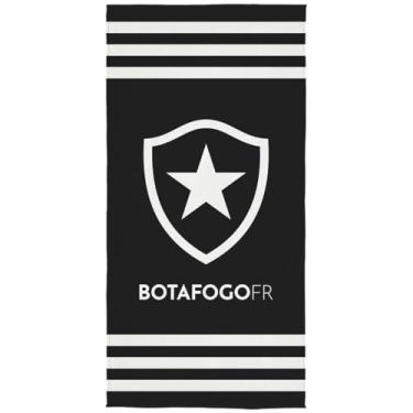 Imagem de Toalha Aveludada Transfer Botafogo 70 cm x 1,40 m Com 1 peça