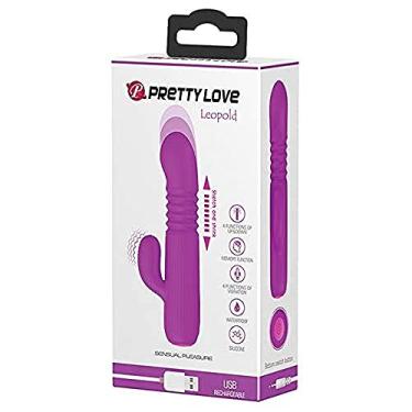 Imagem de Pretty Love Leopold Vibrador Vai e Vem Recarregável, Magenta