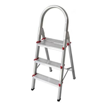 Imagem de Escada Alumínio Doméstica Dobrável 3 Degraus Star/real