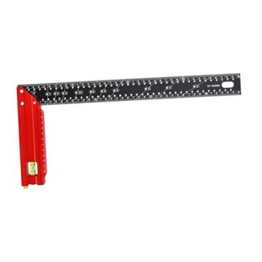 Imagem de Dualoai Multifuncional Carpenter L Régua Quadrada Régua Régua Recta de Combinação Diy Hobbyist Square, Faixa de Medidas de