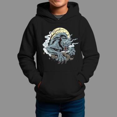 Imagem de Moletom Canguru Infanto Juvenil Streetwear Casual Moda De Rua Inverno 